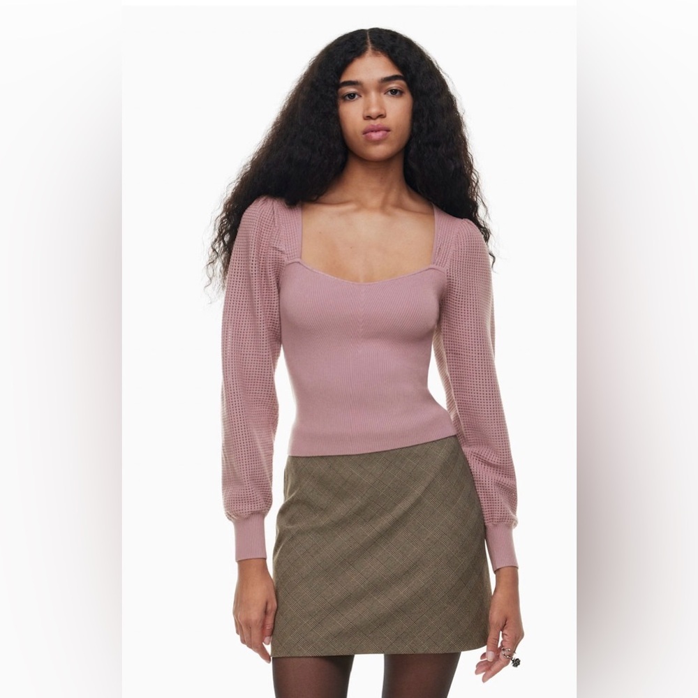 Wilfred New Chance Sweater Pink Sweetheart Neckline Size XS